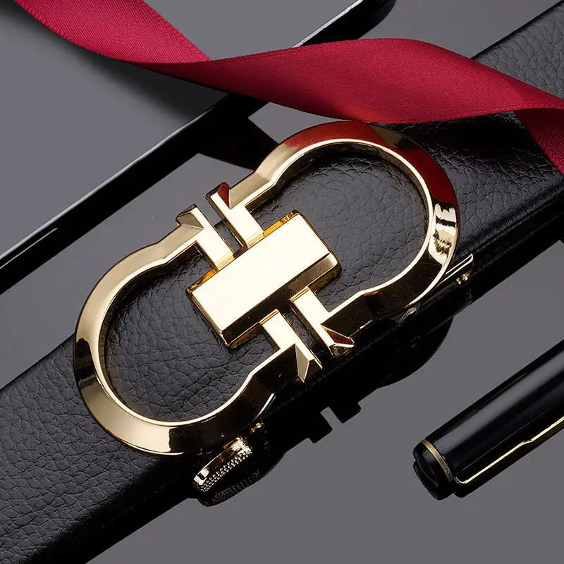 Luxury Brand Men Belt High Quality Leather Business Designer famous Belts for men Jeans Strap Male Metal Buckle belt