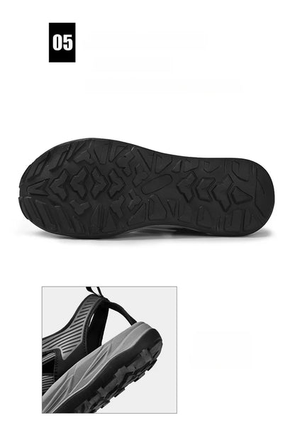 Water-wading quick-drying Baotou Sandals for men 2026 new summer soft soles wearing lightweight non-slip beach shoes for men 46