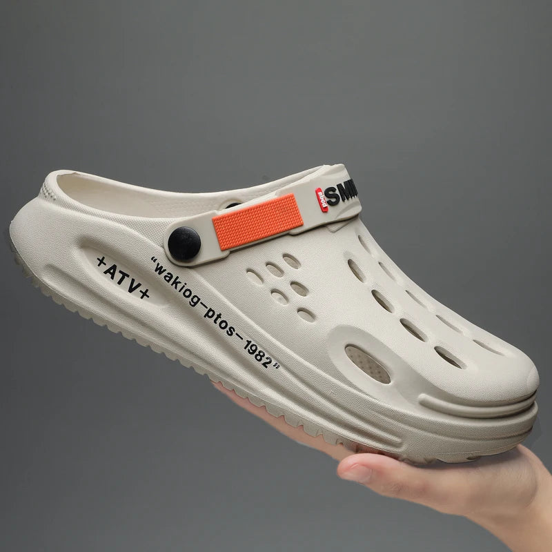 Classic Summer Clogs Men Slippers Breathable Garden Shoes Outdoor Comforty Beach Slippers Home Slippers Antiskid Slippers