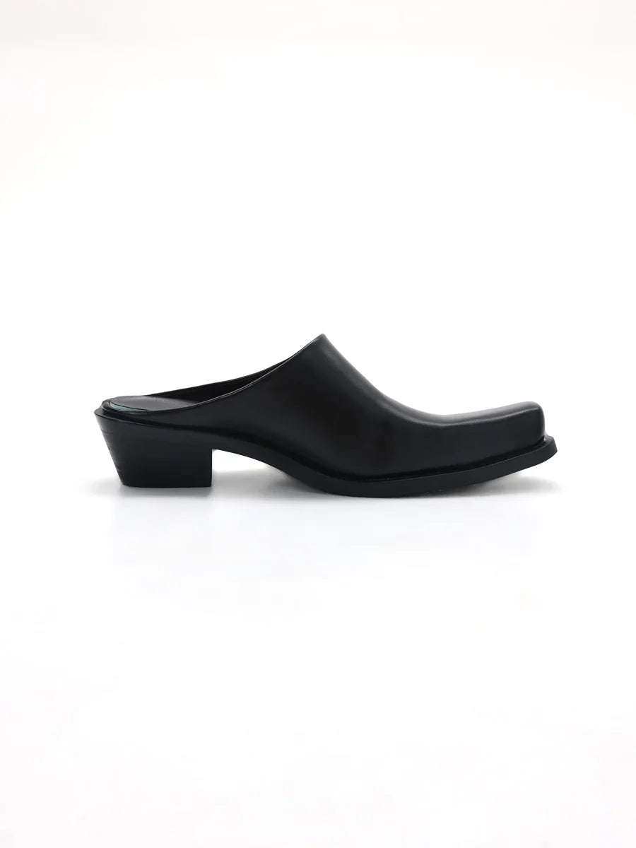 Casual business formal leather slippers for men and women summer new mules fashionable simple breathable and comfortable sandals