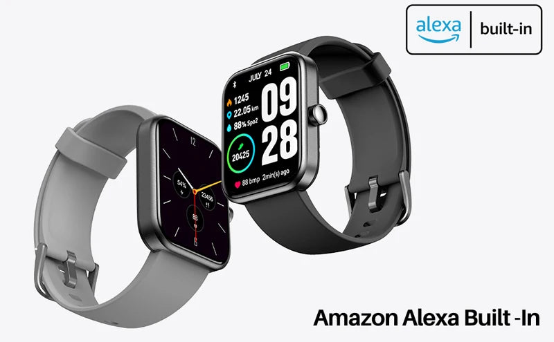 Refurbished TOZO S2 Smartwatch Waterproof 5ATM Smart Watch Alexa Built-in Fitness Tracker Swim Sport Watch for Android IOS