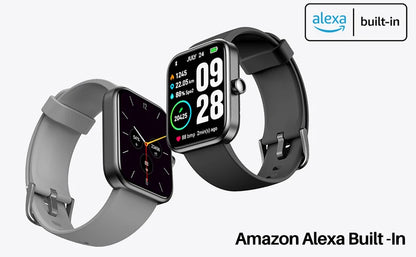 Refurbished TOZO S2 Smartwatch Waterproof 5ATM Smart Watch Alexa Built-in Fitness Tracker Swim Sport Watch for Android IOS