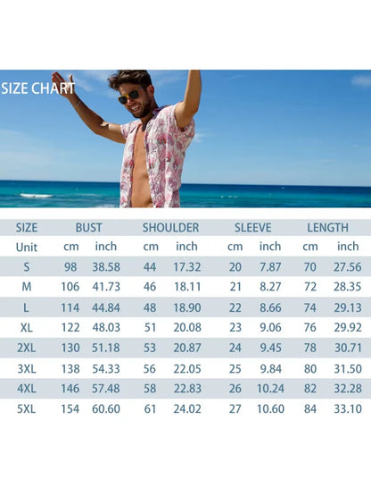 New Men's Large Size Shirts Daily Versatile Comfortable Breathable Short-sleeved Men's Button-down Shirts Fashion Men's Clothing