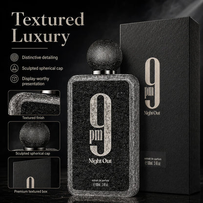 Afnan 9 PM Night Out 100ml Extrait De Parfum Dragon Fruit Bergamot Cognac Lavender Scent Unisex Luxury Perfume Spray for Night Out