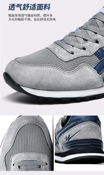 Double Star Training Walking Shoes, Breathable Mesh Sports Shoes, Versatile Fashion Trendy Men's Shoes