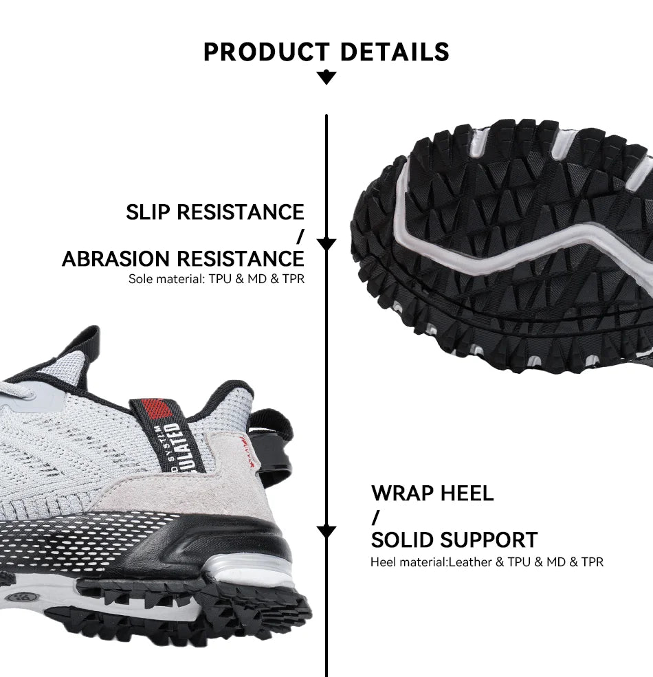 Baasploa Men Running Shoes Lightweight Breathable Jogging Sport Shoes Male Lace-up Fashion Comfort Casual Sneakers Non-slip