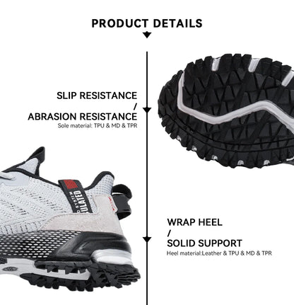 Baasploa Men Running Shoes Lightweight Breathable Jogging Sport Shoes Male Lace-up Fashion Comfort Casual Sneakers Non-slip