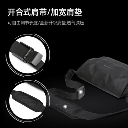 MATE ELAN Minimalism Waterproof Men Crossbody laptop Messenger Bags Simple Casual Male Nylon Travel Shoulder Bag School Bookbag