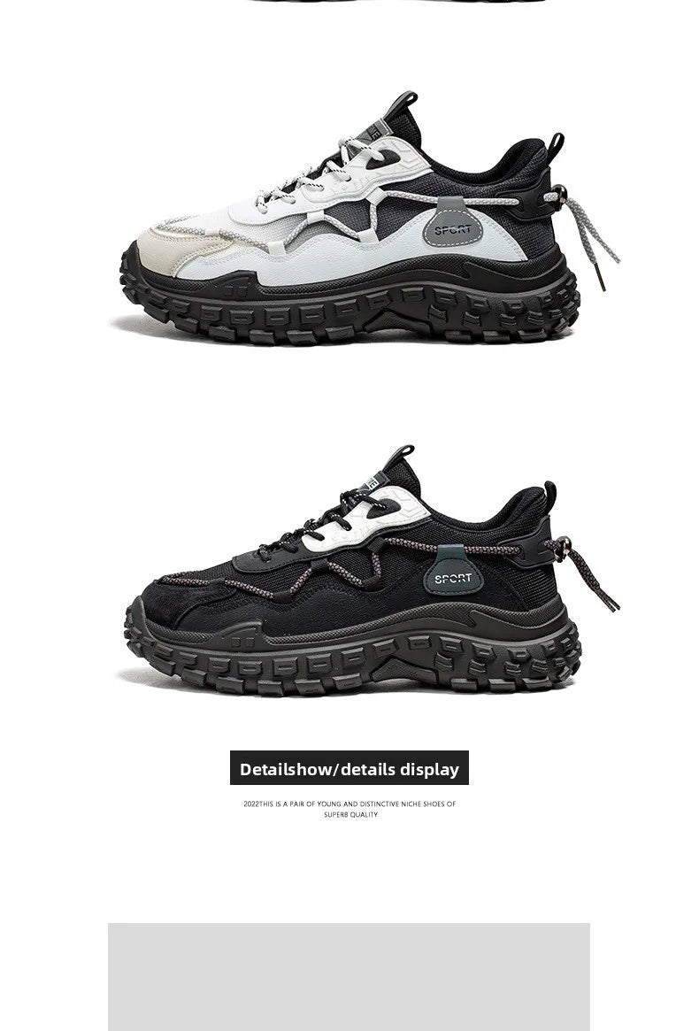 Men's sports running shoes breathable anti slip casual sneaker outdoor walking shoes for male students and men
