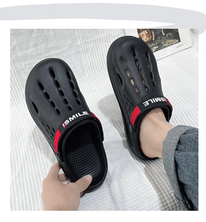 Classic Summer Clogs Men Slippers Breathable Garden Shoes Outdoor Comforty Beach Slippers Home Slippers Antiskid Slippers