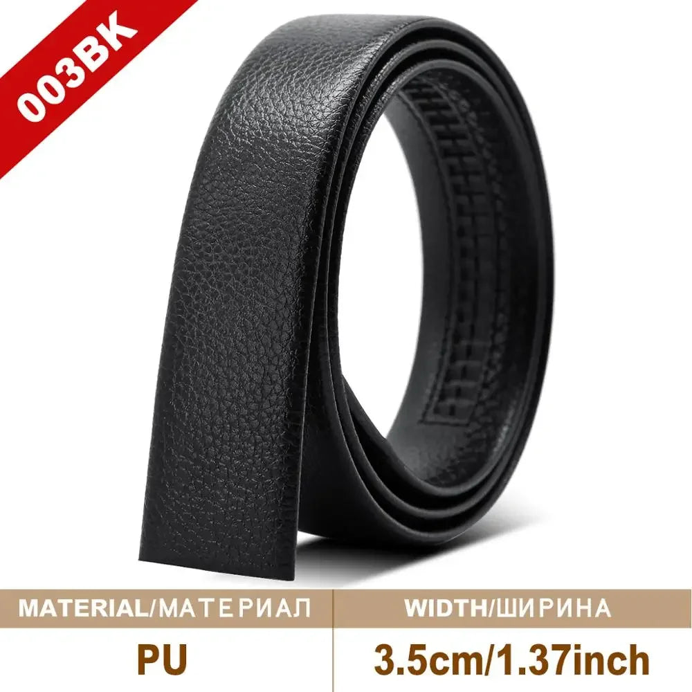 Men Belt Genuine Leather Belts Without Buckle Black Brown Men's Belts Without Buckle Cowskin  Luxury Belt  Cinturones Para Mujer