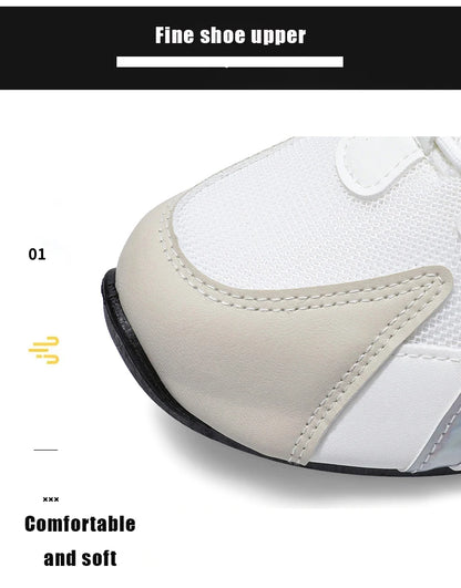 Trendy Black and Gold Color-Blocking Mesh Casual Shoes, Men's Breathable Shock-Absorbing Thick-Soled Sneakers, Versatile Soft-Soled Non-Slip Men's Shoes for Daily Commuting
