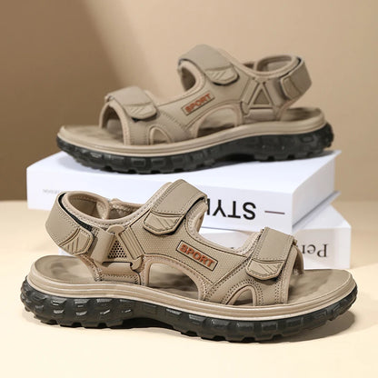 Sandals men summer fashion new style outdoor wear soft sole wear-resistant anti slip anti odor breathable dual-use beach sandals