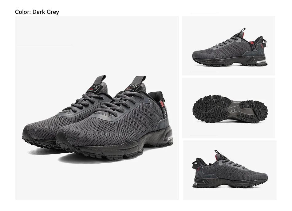 Baasploa Men Running Shoes Lightweight Breathable Jogging Sport Shoes Male Lace-up Fashion Comfort Casual Sneakers Non-slip