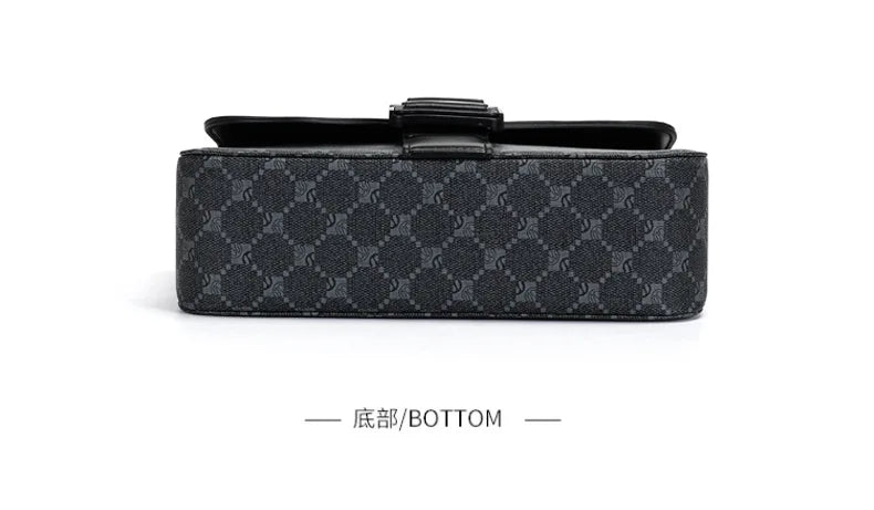 Luxury Plaid Crossbody Bags Men Fashion Buckle Flap Men's Crossbody Bag Casual Shoulder Bag Male Waterproof Business Sling Bags