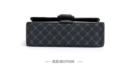 Luxury Plaid Crossbody Bags Men Fashion Buckle Flap Men's Crossbody Bag Casual Shoulder Bag Male Waterproof Business Sling Bags