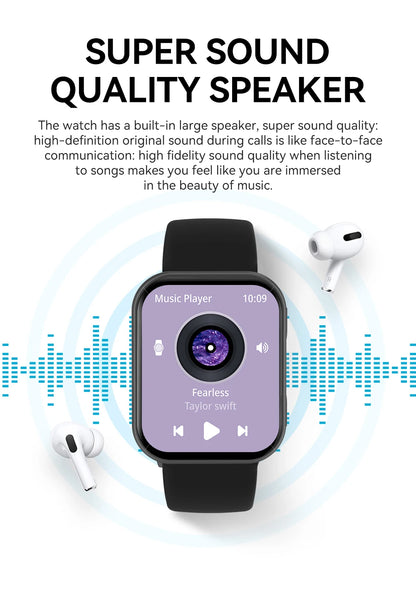VS30 PRO Smart Watch 1.93-inch AMOLED Display Bluetooth Call Sports Modes Health Monitoring 1ATM Waterproof Custom Watch Fa
