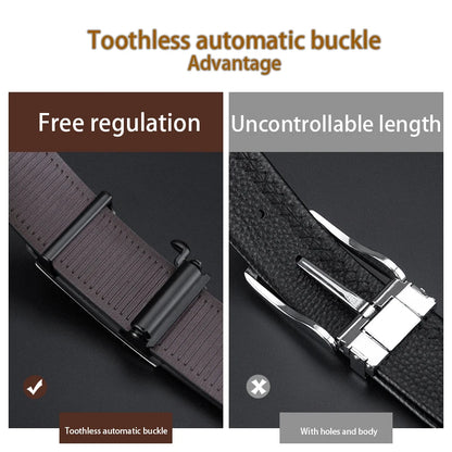 European Male Belt Genuine Leather Belt for man 105-160cm plus size jeans belt Adjustable automatic belt Gifts for Men