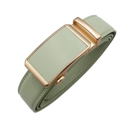 Women man Genuine Leather Belt For Female Strap Casual All-match Ladies Adjustable Belts Designer Automatic man belt buckle