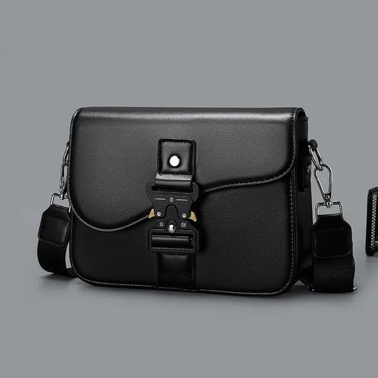 High-End Men's Stylish Crossbody Bag PU Leather Sling Bag Minimalist Business Shoulder Bag Perfect for Daily Commute Travel
