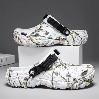 Summer Men's Clogs Sandals Home Garden Shoes Comfortable Men Women Slippers Non-Slip Soft Bottom Flip Flop Sandals Big Size46 47