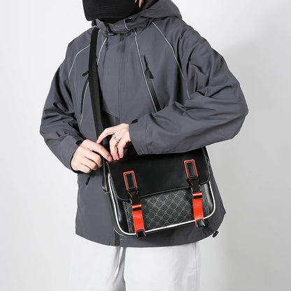 Fashion Casual Men Satchels Bag High Quality Soft PU Leather Men's Flap Handbag Casual Male Shoulder Bag Clutches Bag