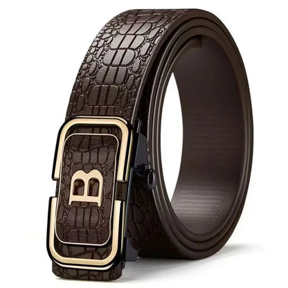 2026 New High quality men's leather belt, fashionable business belt, men's suit belt