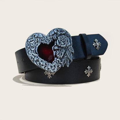 Fashion Punk Belt Cross Melancholic Second-generation Belt Design High Quality Gothic Accessories Plus Size Belt for Men Women