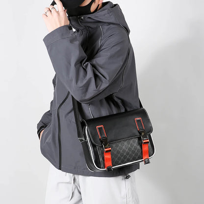 Fashion Casual Men Satchels Bag High Quality Soft PU Leather Men's Flap Handbag Casual Male Shoulder Bag Clutches Bag