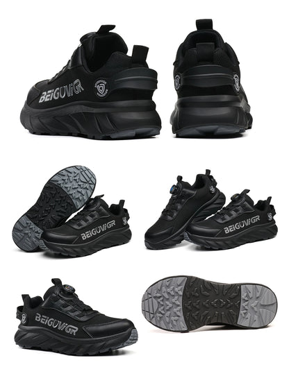 Rubber-Padded Anti-Slip, Impact-Resistant, Puncture-Resistant Safety Shoes
