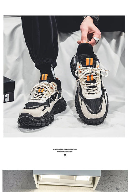 Men's sports running shoes breathable anti slip casual sneaker outdoor walking shoes for male students and men