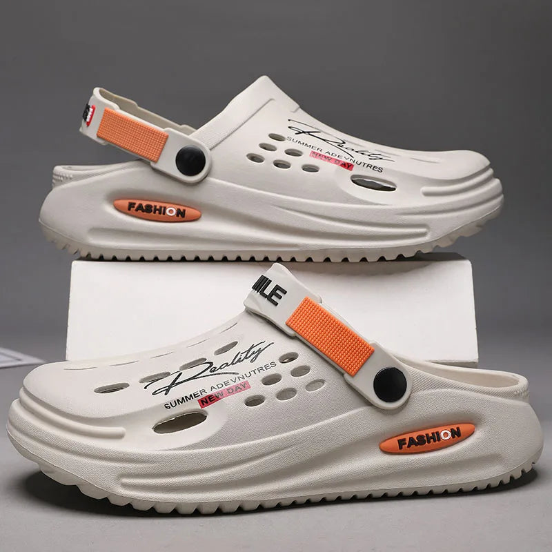 Classic Summer Clogs Men Slippers Breathable Garden Shoes Outdoor Comforty Beach Slippers Home Slippers Antiskid Slippers