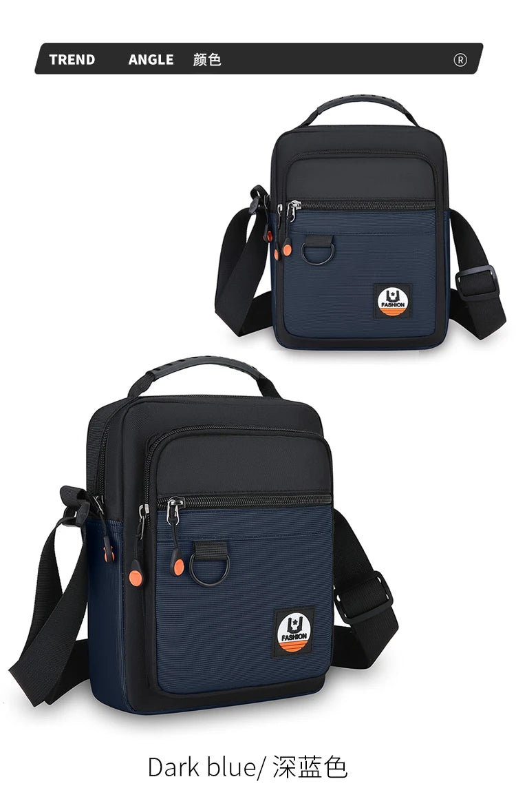 3 Layers Design Men's Small Bag Lightweight Oxford Men's Pouch Crossbody Bags For Man Fashion Casual Men's Handbag ShoulderBag
