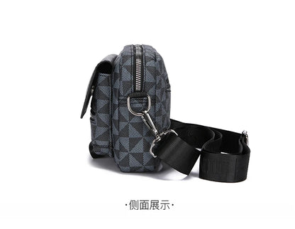 Business Men's Clutch Bags High Quality PU Leather Man's Small Shoulder Bag Multi-Functional Men Handbag Bag With Waist Strap