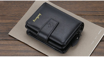 New Business Men Wallets Zipper Card Holder High Quality Male Purse New PU Leather Vintage Coin Holder Men Wallets