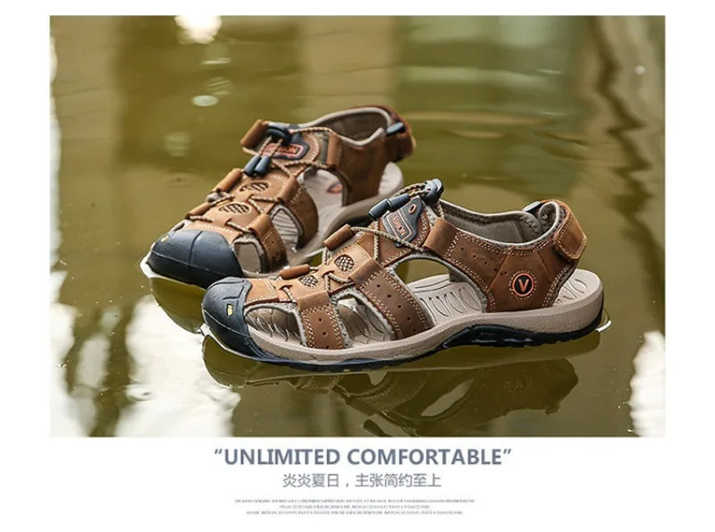 Men Sandals Fashion Casual Sport Sandals Summer Baotou Beach Sandal Outdoor Non Slip Treking Sandals Big Size48 Sandalias Hombre