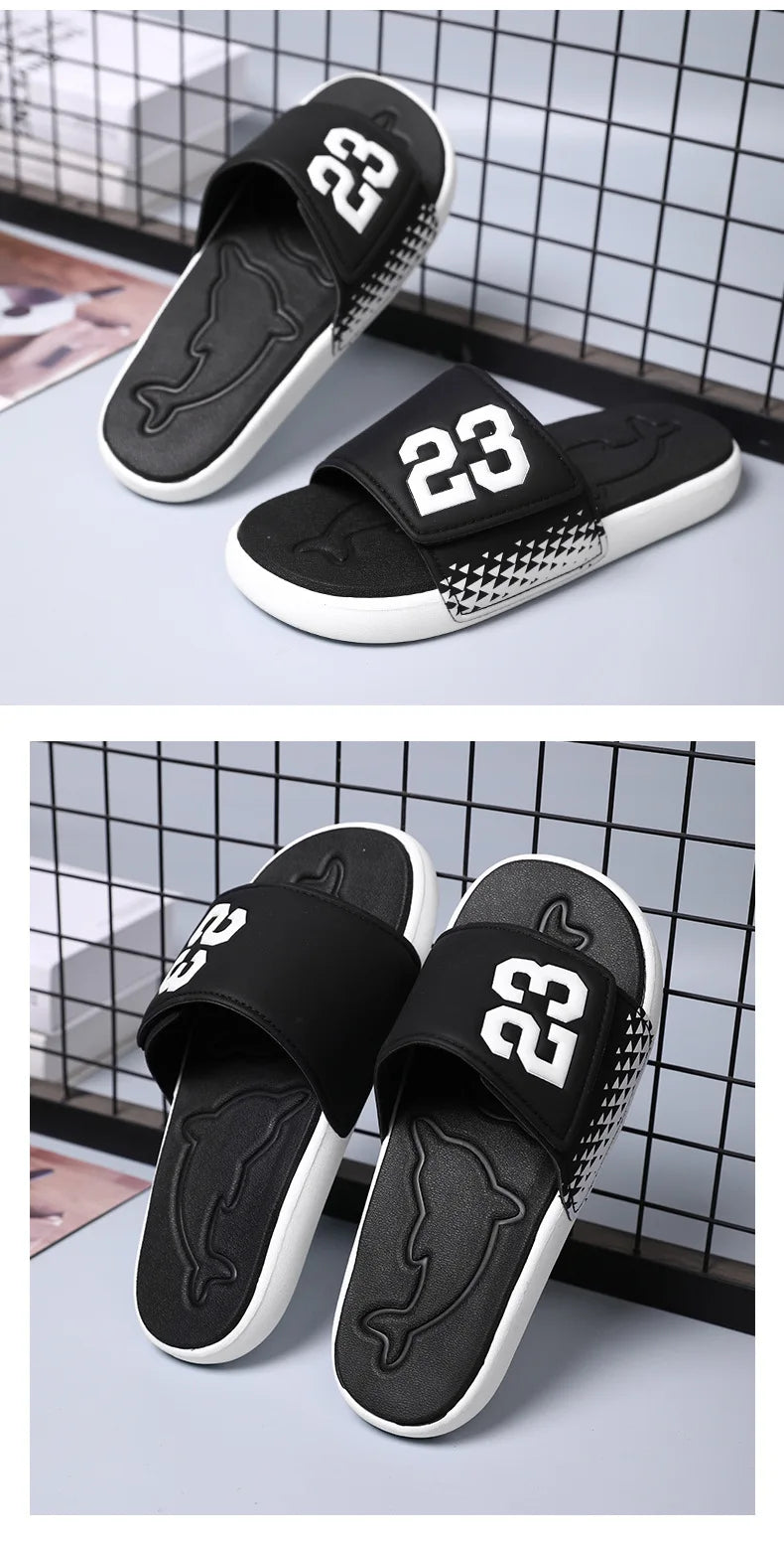 Men's Platform Slippers EVA Soft Soled Pillow Slippers Summer Beach Flip Flops Anti Slip Bathroom Home Fashionable Slippers