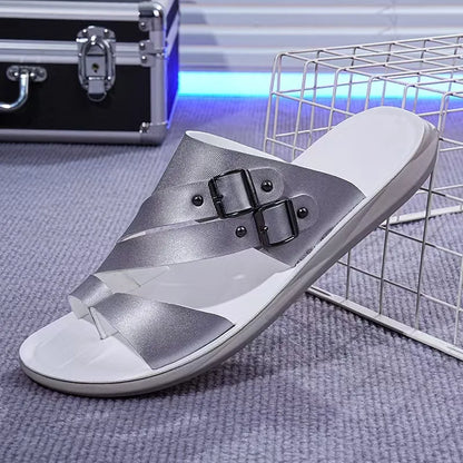 New Men's Daily Slippers Outdoor Casual Sandals Non-slip Lightweight Male Cool Slides Outdoor Man Half Drag Flip-flops Sandalias