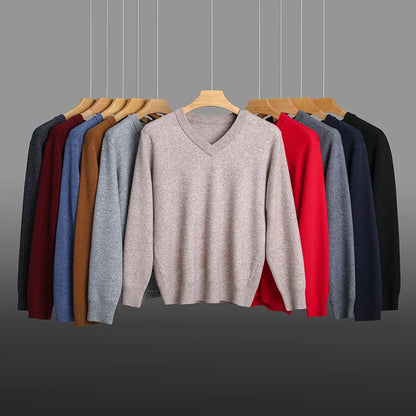 Top Grade Thick Anti-Pilling New Fashion Brand Autum Winter Knit Pullover Men Slim Fit Sweater Business Casual Woolen Jumper