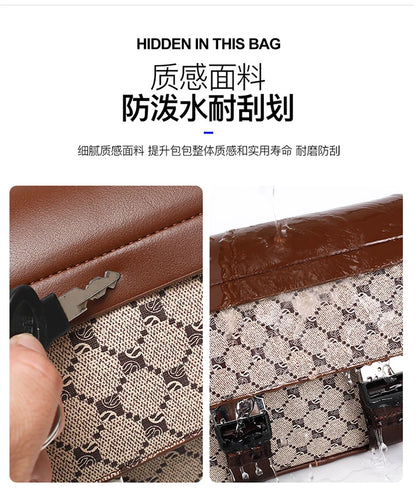2026 New Design Shoulder Bag Men Crossbody Bag Fashion Business PU Leather Chest Bag Male Mobile Phone Bag Purses Handbags