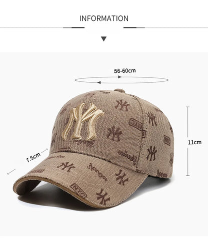 Fashion New High Quality Women Men Cap Hat Cool Lady Male MY Letters Baseball Cap Outdoor Visors Sun Cap Hat For Women Men