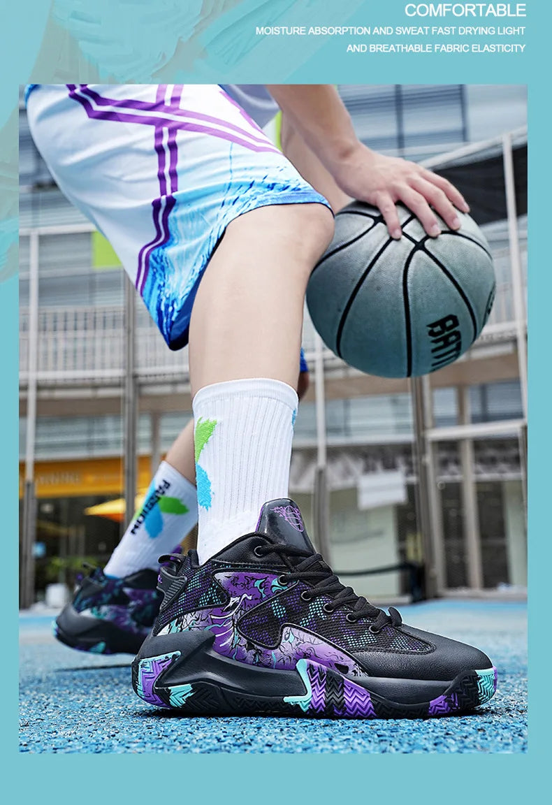 New Men Fashion Sports Shoes Basketball  Anti slip Breath Shoes Training comfort Athletic Sneakers Outdoor Walking Shoes Zapatos