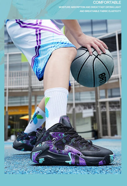 New Men Fashion Sports Shoes Basketball  Anti slip Breath Shoes Training comfort Athletic Sneakers Outdoor Walking Shoes Zapatos