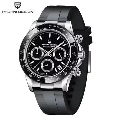 40mm New V2 PAGANI DESIGN Classic fashion Men Quartz Watches Sapphire Retro Chronograph Stainless Steel Waterproof Watch for Men
