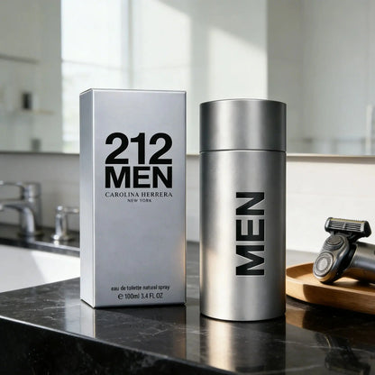 Carolina Herrera 212 Men EDT 100ml 3.4FL.OZ Vintage Original Men's Perfume Woody Floral Long Lasting Natural Spray