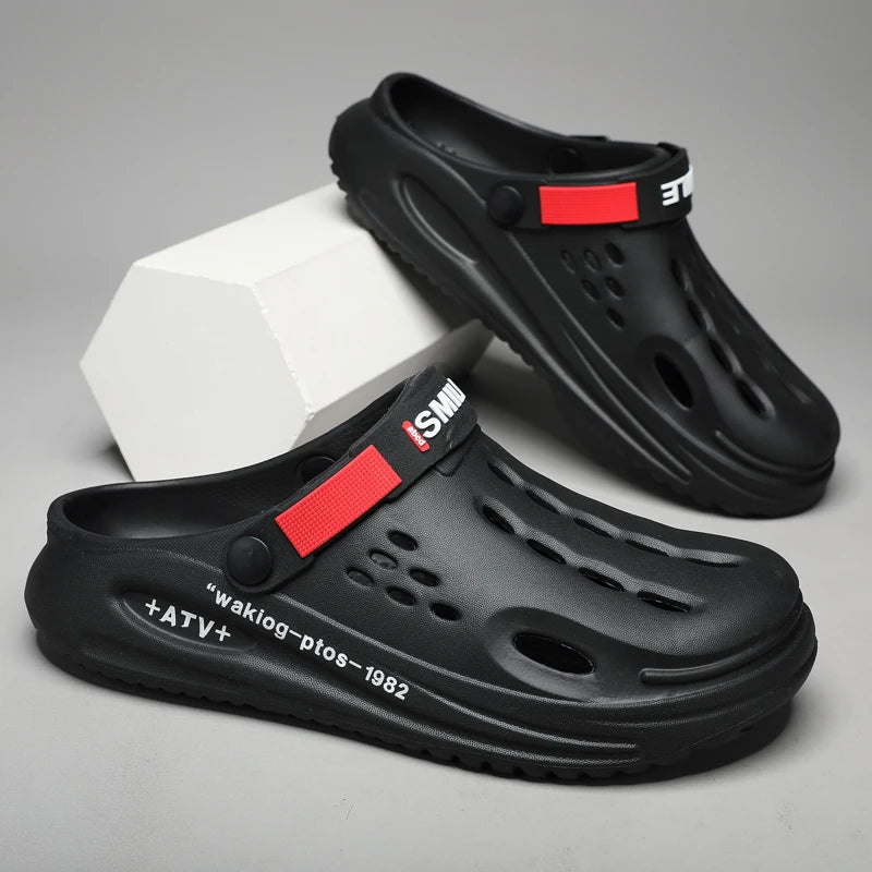Classic Summer Clogs Men Slippers Breathable Garden Shoes Outdoor Comforty Beach Slippers Home Slippers Antiskid Slippers