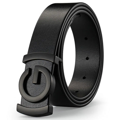 High Quality 34mm Work Business Strap Male men Belts Metal Buckle Brand Leather Belt Men Famous Luxury belt for men jeans
