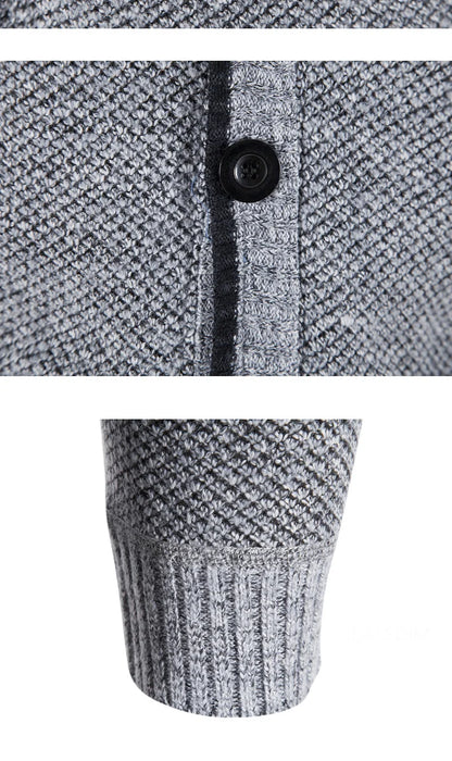 New Autumn Men V-neck Business Cardigans Sweatercoats Winter Warm Cardigan Sweaters Male Casual Cardigans Slim Fit Sweaters 4XL