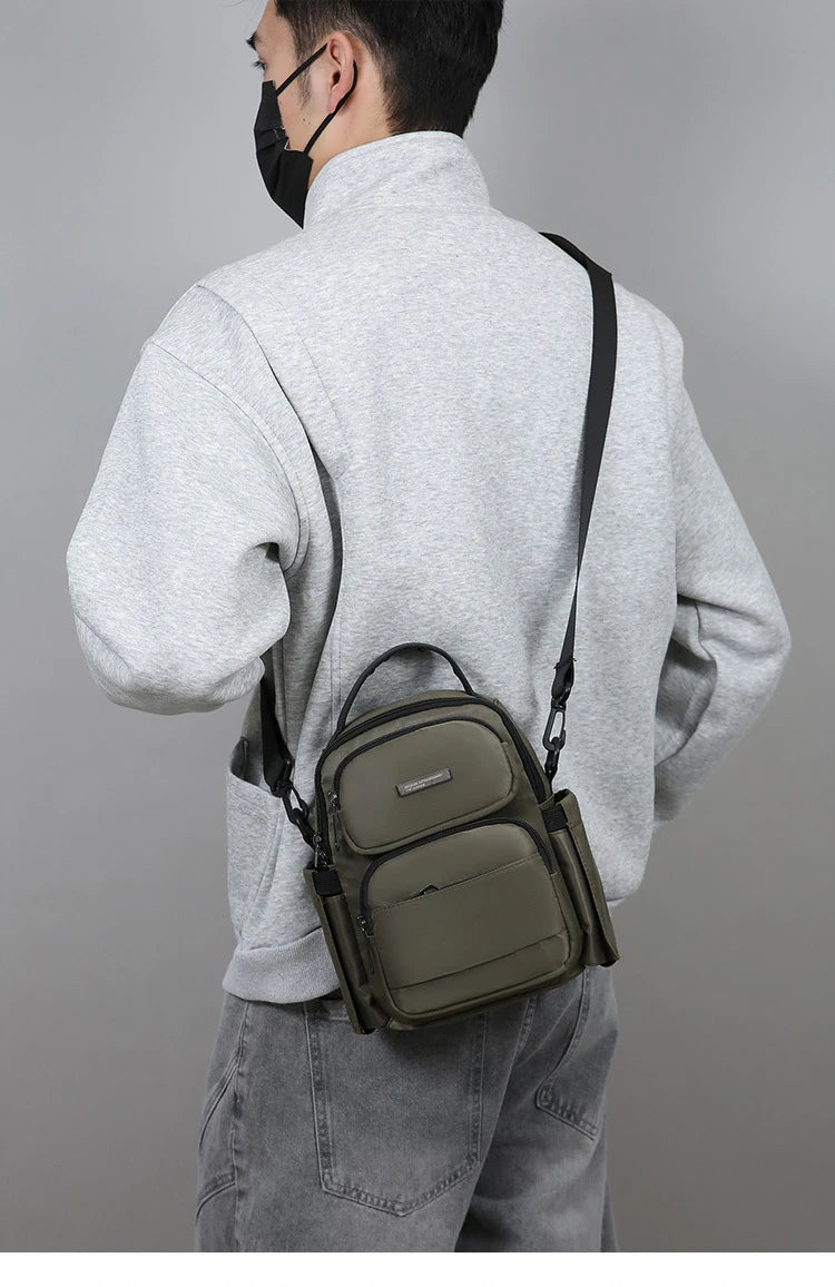 Men's Bag Outdoor Travel Shoulder Bag High Quality Nylon Crossbody Bags For Man Multi Functional Men's Handbag Bag Waist Packs