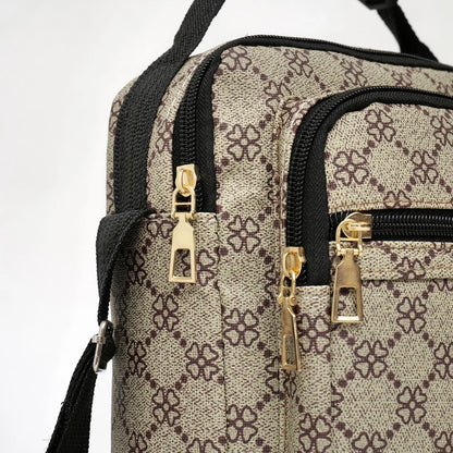 2026 New Fashion Men's Crossbody Bag Casual Multi-Layer Versatile Business Shoulder Bag Handbag